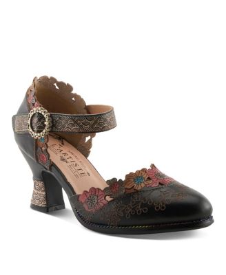 Women's Happydance Pumps with Hand-Painted Design