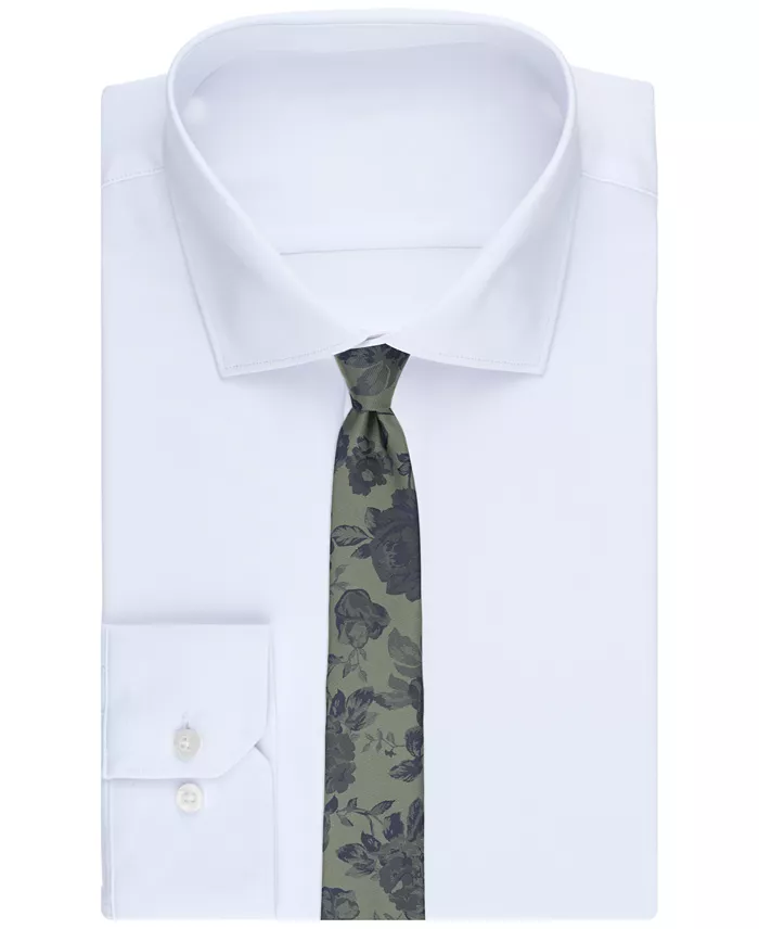 Men's Harbor Floral Pattern Tie - thumbnail 3
