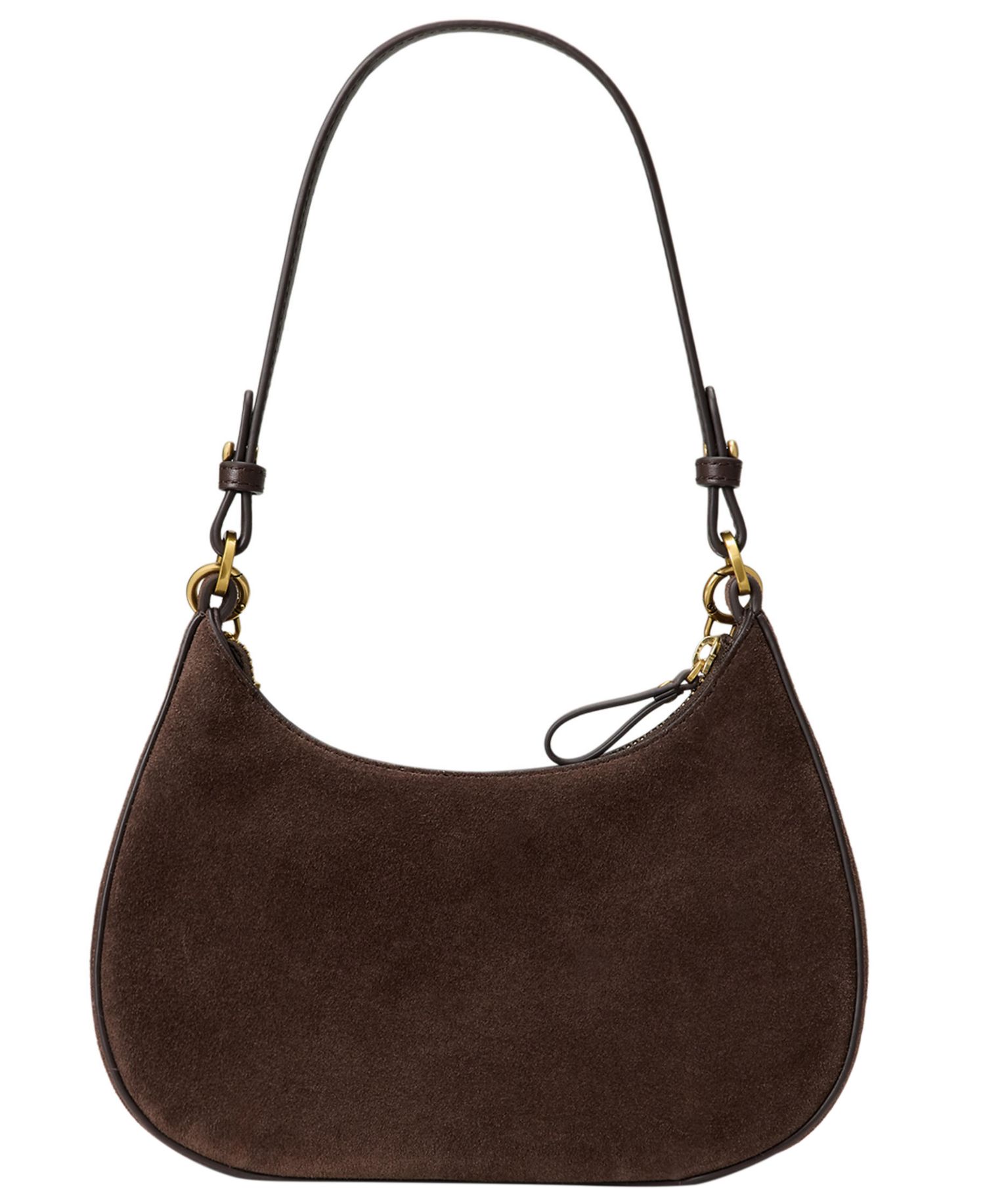 Marcy Suede Zipper Mini Shoulder Bag
