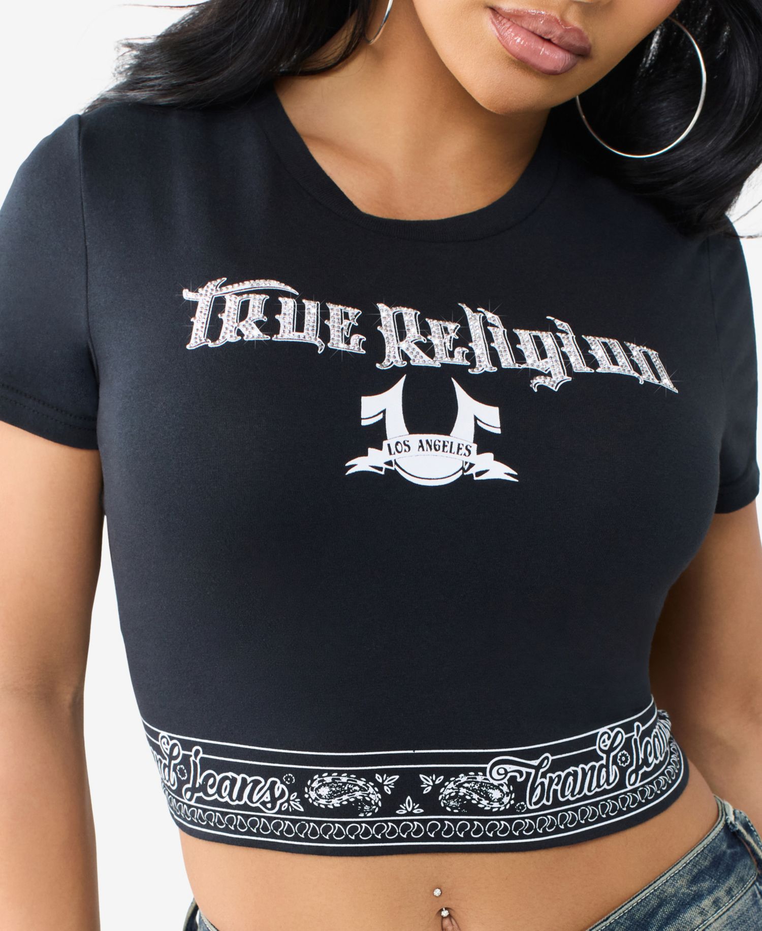 Women's Crystal Bandeau T-Shirt