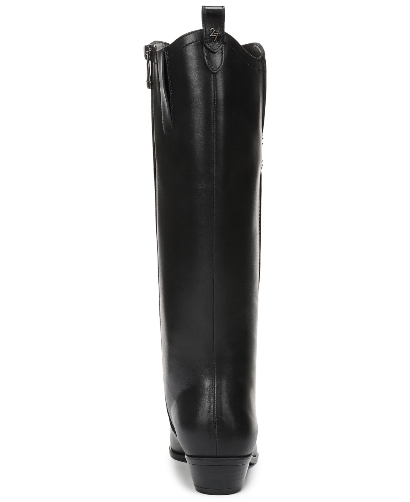 Женские ботинки 27 EDIT Naturalizer Brooke Narrow Calf Western Zipper Tall, цвет: Чёрный кожаный — фото 3