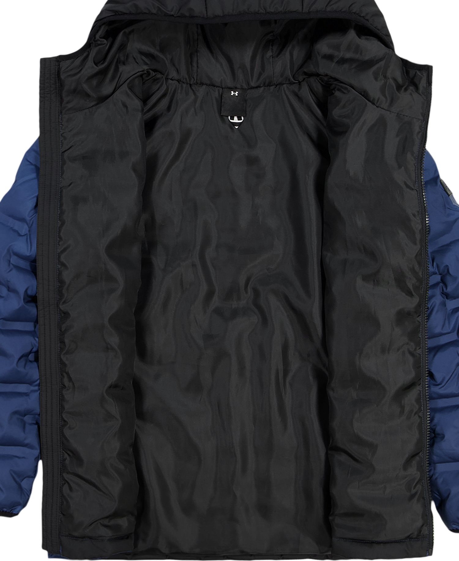 Boys' 8-20 Solid Blue Full-Zip Puffer Hooded Jacket
