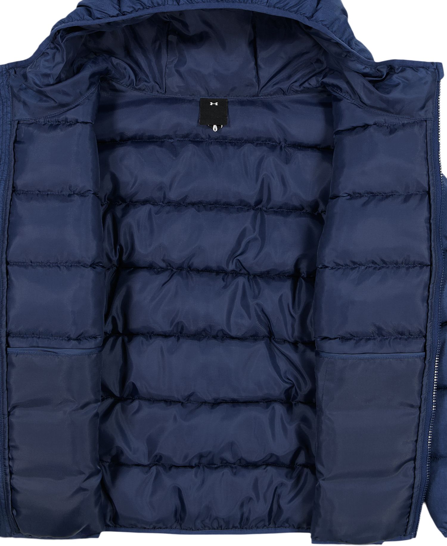 Boys' 8-20 Solid Logo Full-Zip Puffer Hooded Jacket