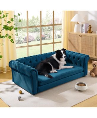 Elegant Rectangular Pet Bed for Big and Oversized Dogs, Durable Elevated Dog Sofa Bed, Comfortable Dog Sofa, Modern and Fashionable