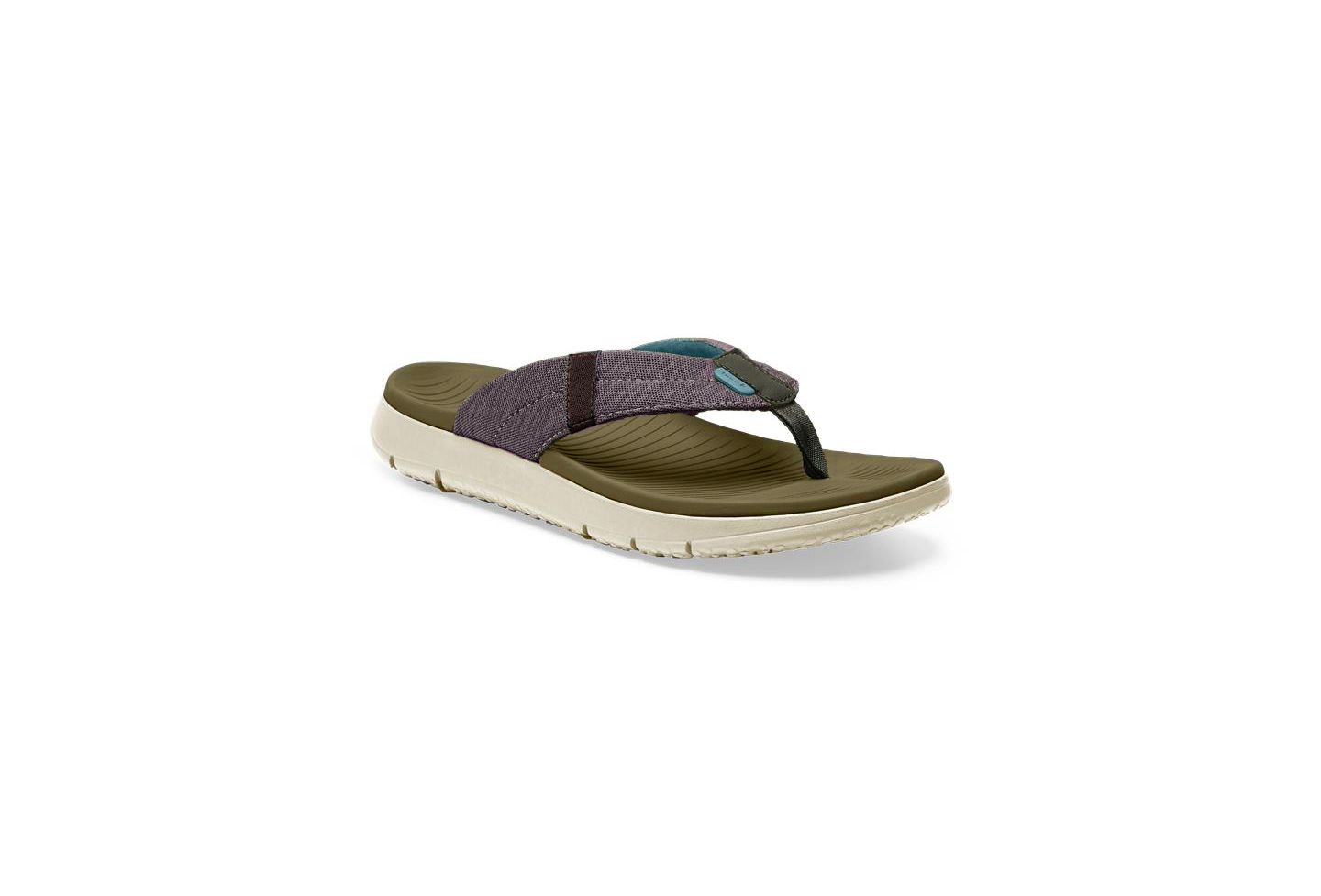 Мужские сандалии Sanuk Beer Foamie Men Sandals, цвет: Оливковый — фото 7
