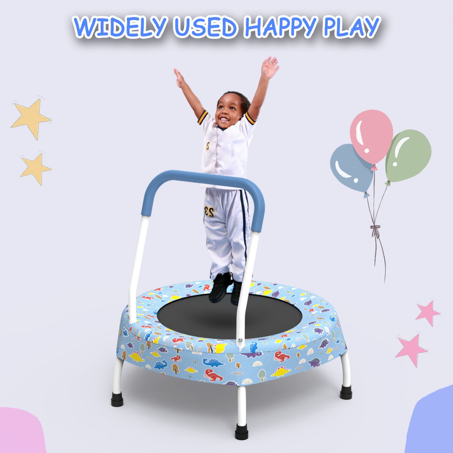 28-inch Toddler Trampoline for Kids 1 Year Plus with Handle, Baby Gifts for Boys and Girls, Indoor and Outdoor
