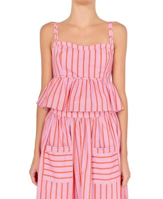 Women's Striped Sleeveless Top