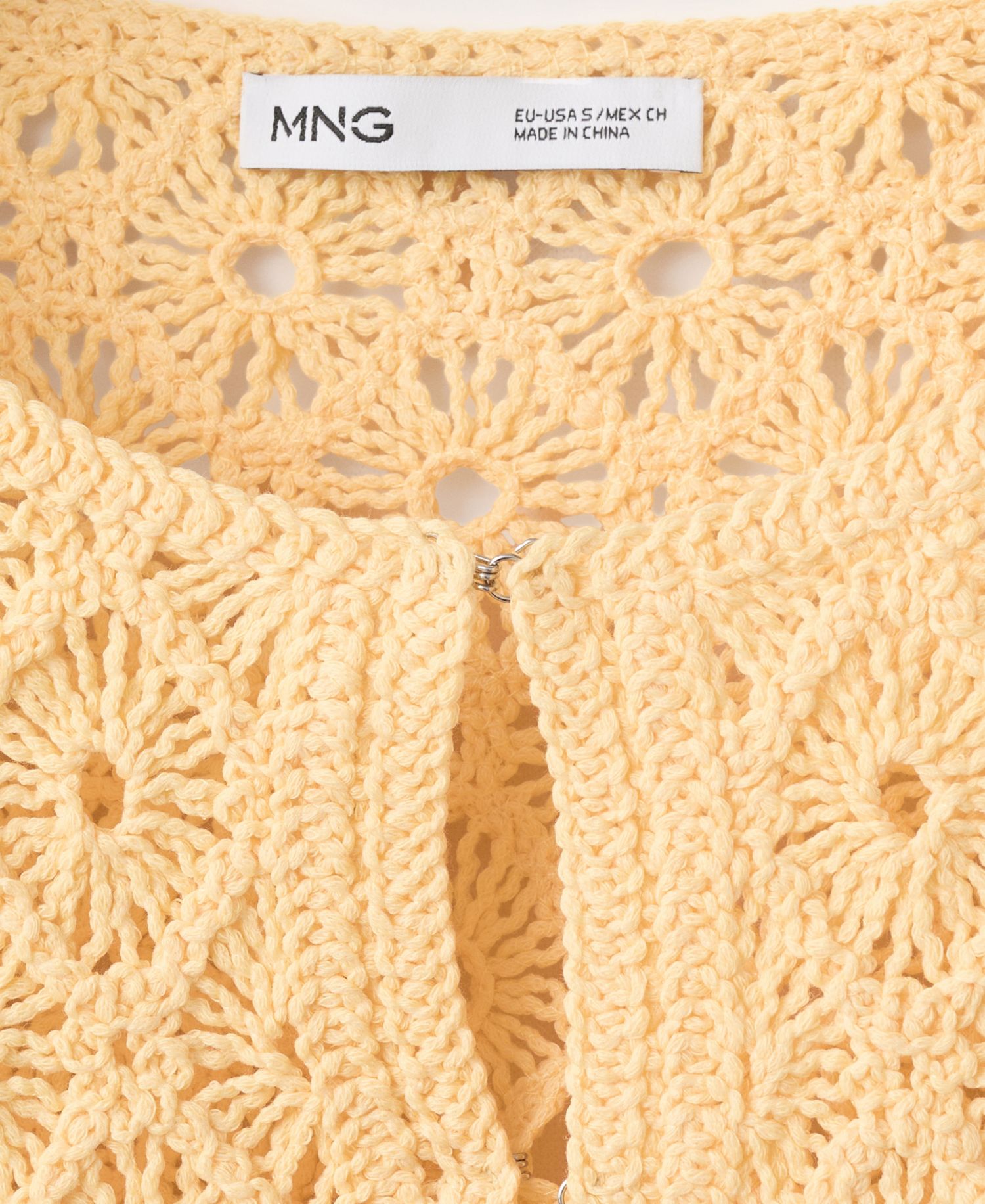 Women's Scalloped Open-Knit Cardigan