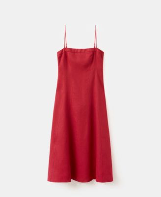 Women's A-Line Linen Dress