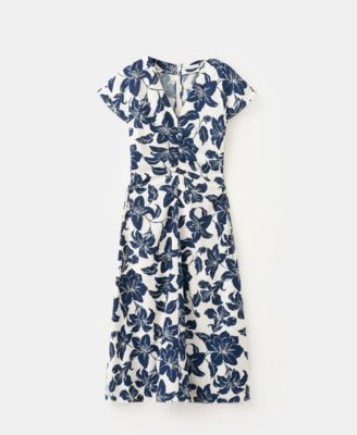 Women's Ruched Sides Floral Dress
