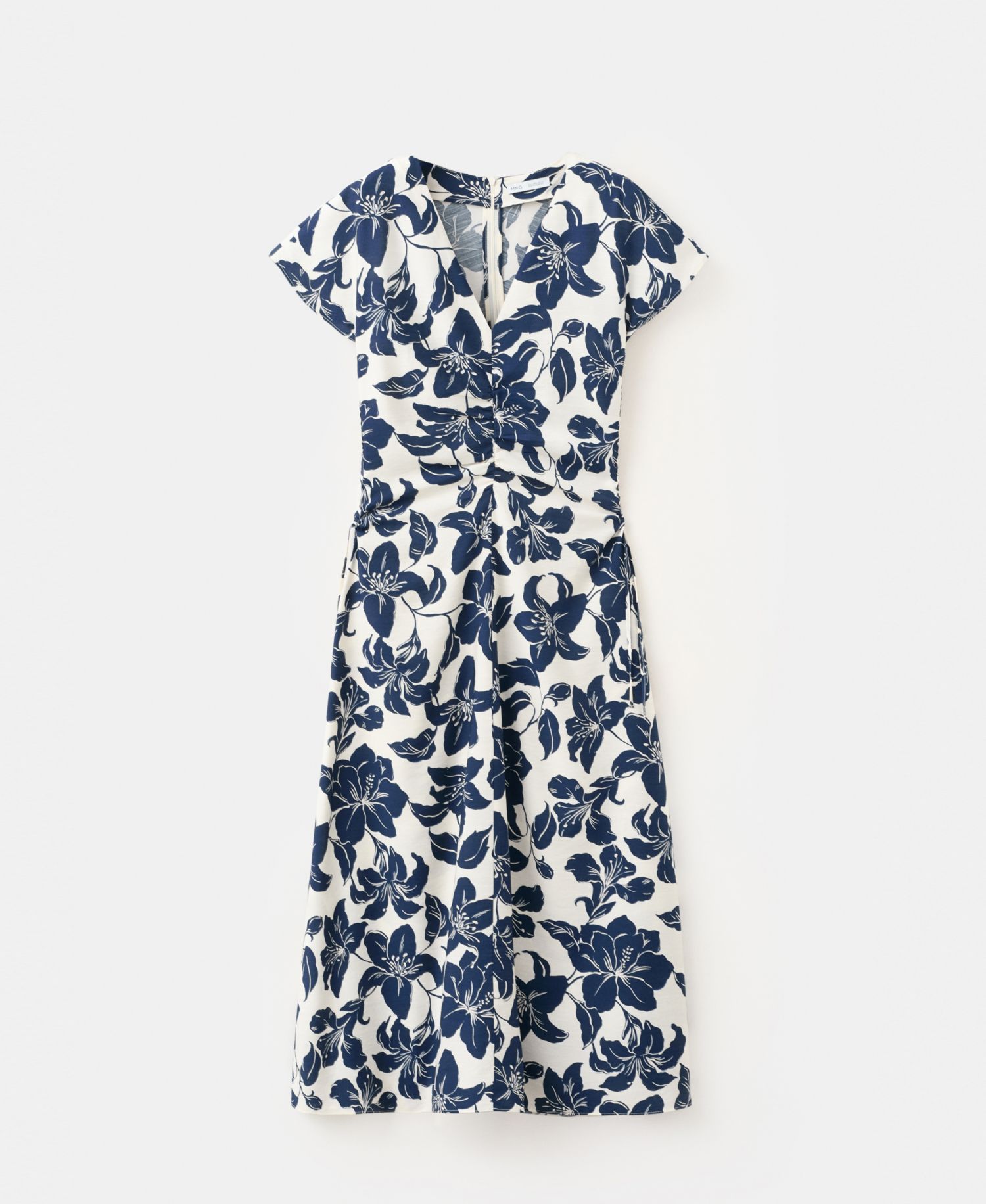 Women's Ruched Sides Floral Dress