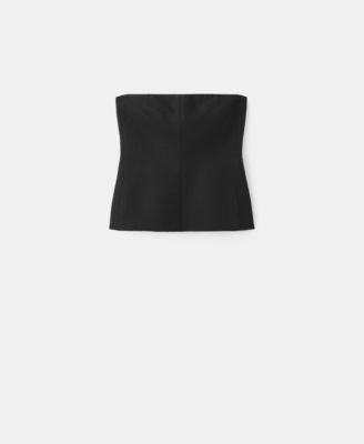Women's Strapless Linen Top