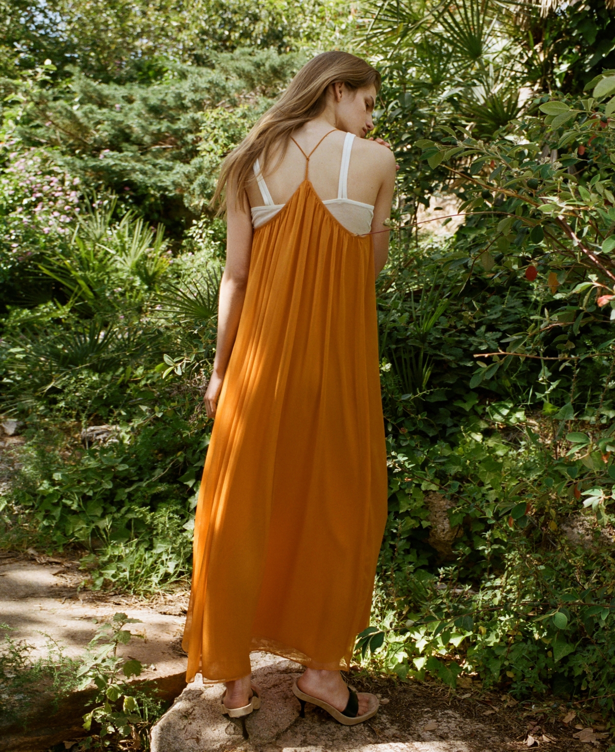 Mango Women's Flowy Chiffon Dress