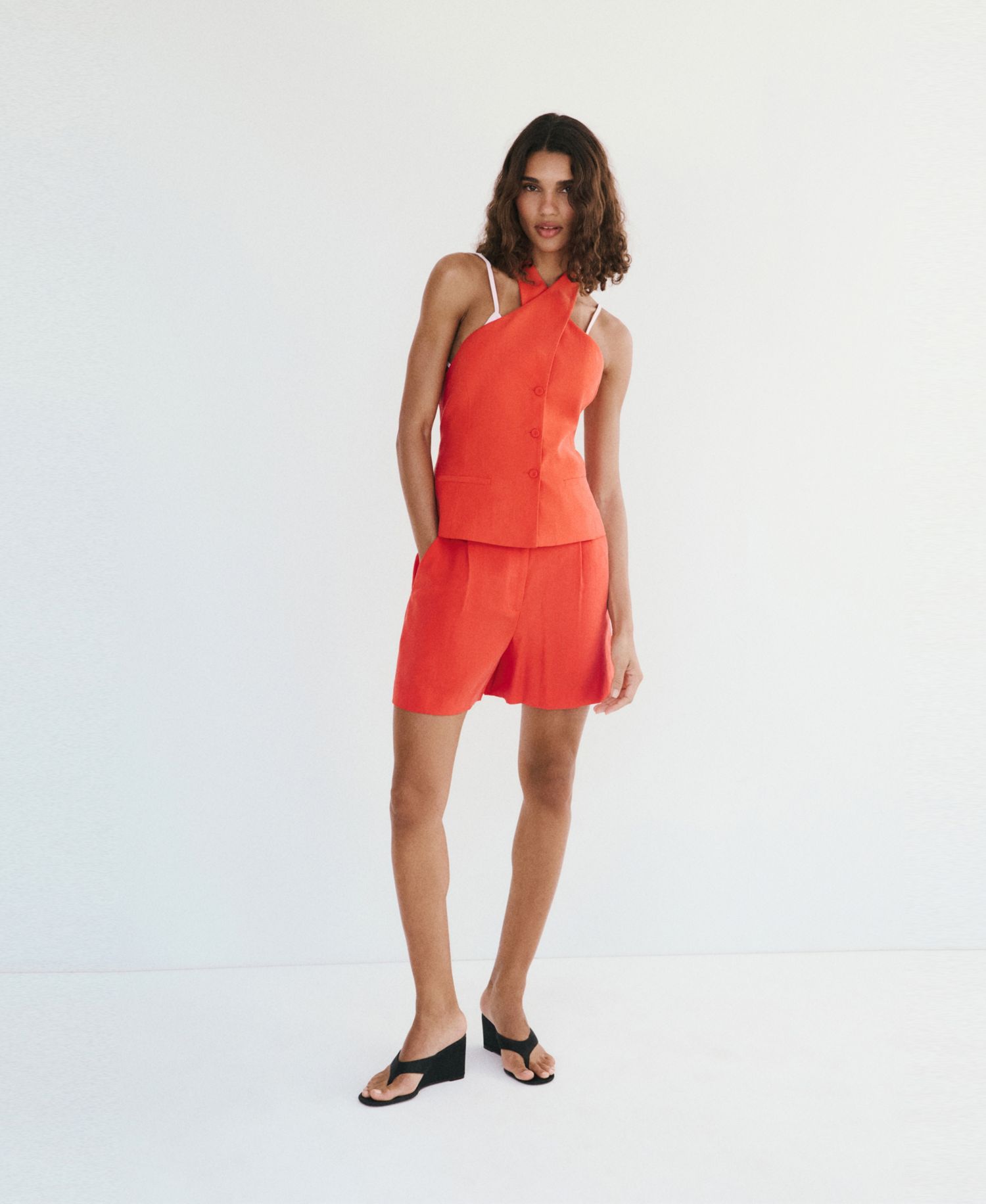 Women's Crossed Lyocell Vest