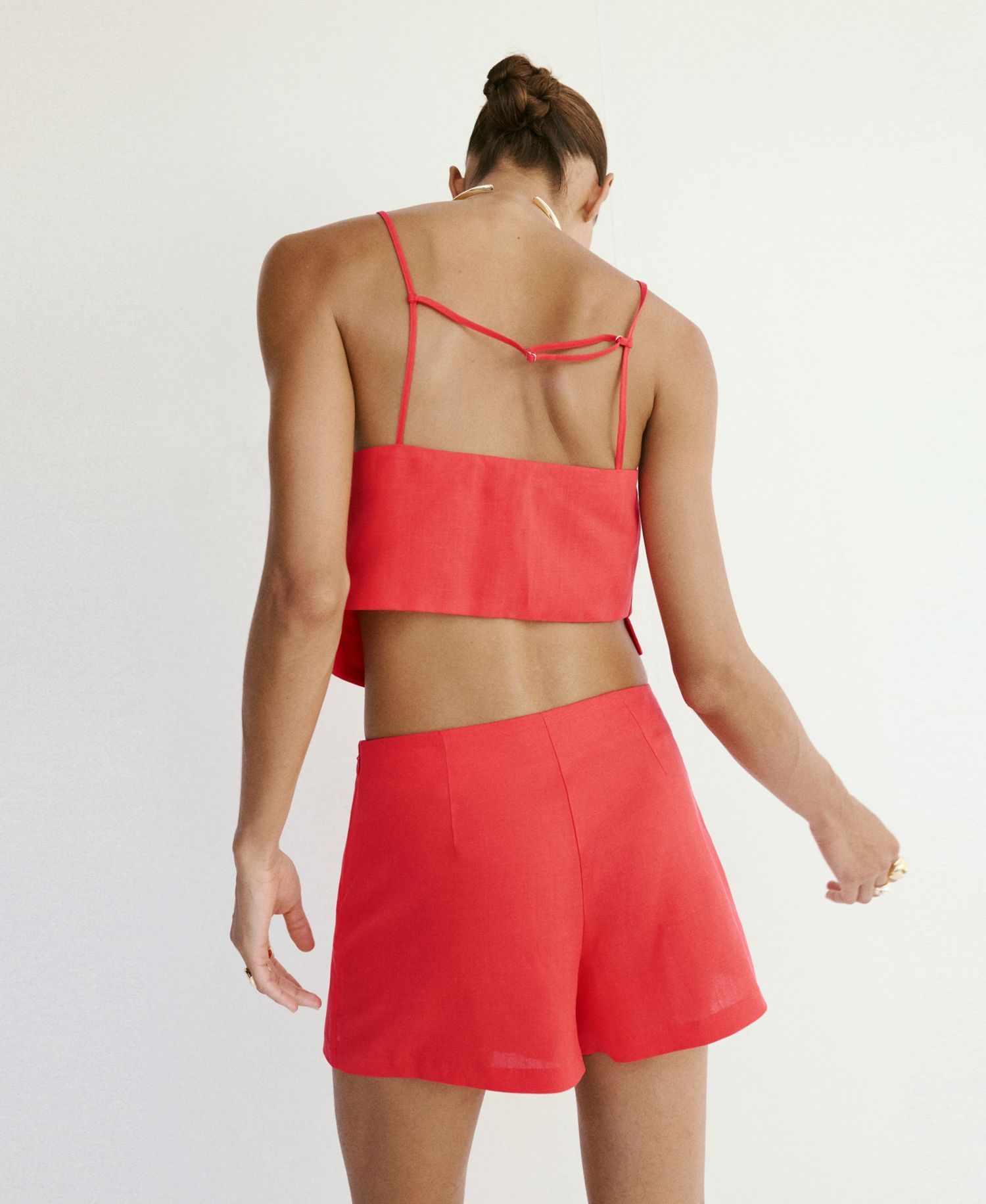 Women's Linen And Lyocell Blend Skort