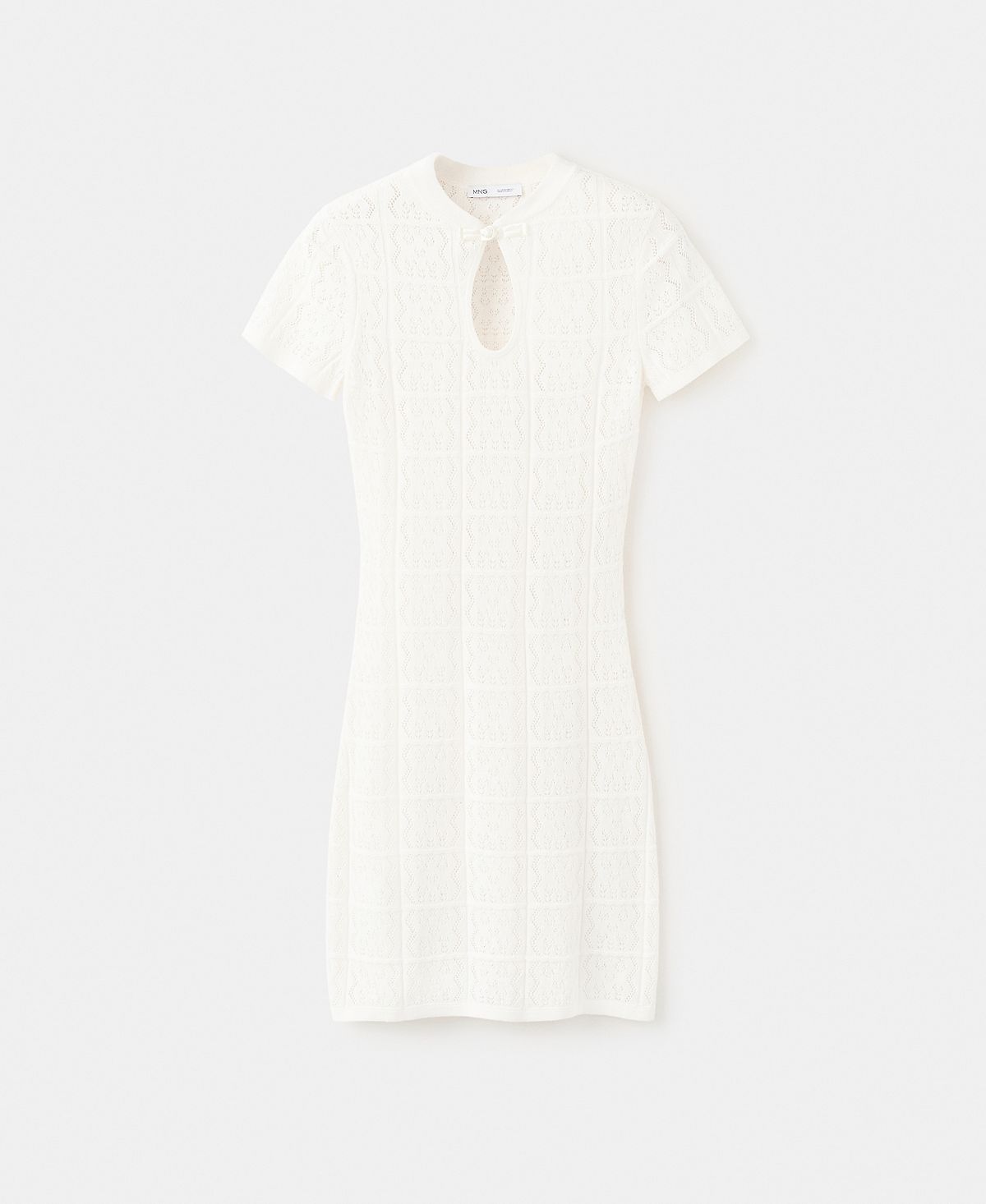 Mango Women's Short Open-Knit Dress view 1 — MAYCSS fashion products