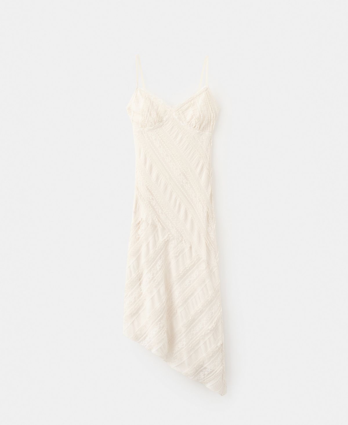 Mango Women's Asymmetrical Lace Dress view 1 — MAYCSS fashion products
