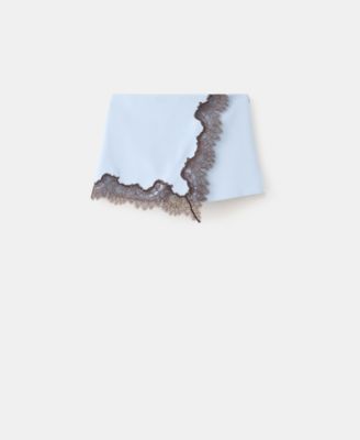Women's Lace Detail Straight Shorts