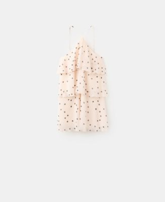 Women's Polka-Dot Halter Dress