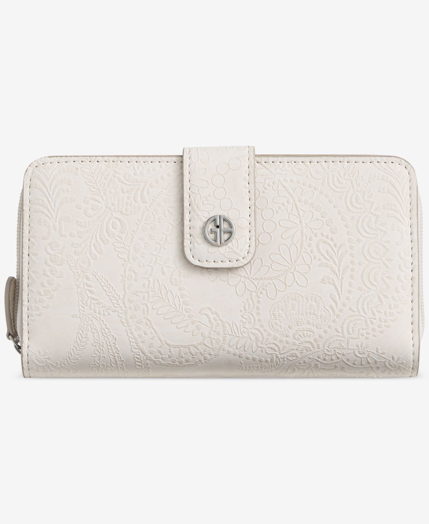Женский кошелёк Giani Bernini Paisley Aio Wallet, цвет: Костяной — фото 1