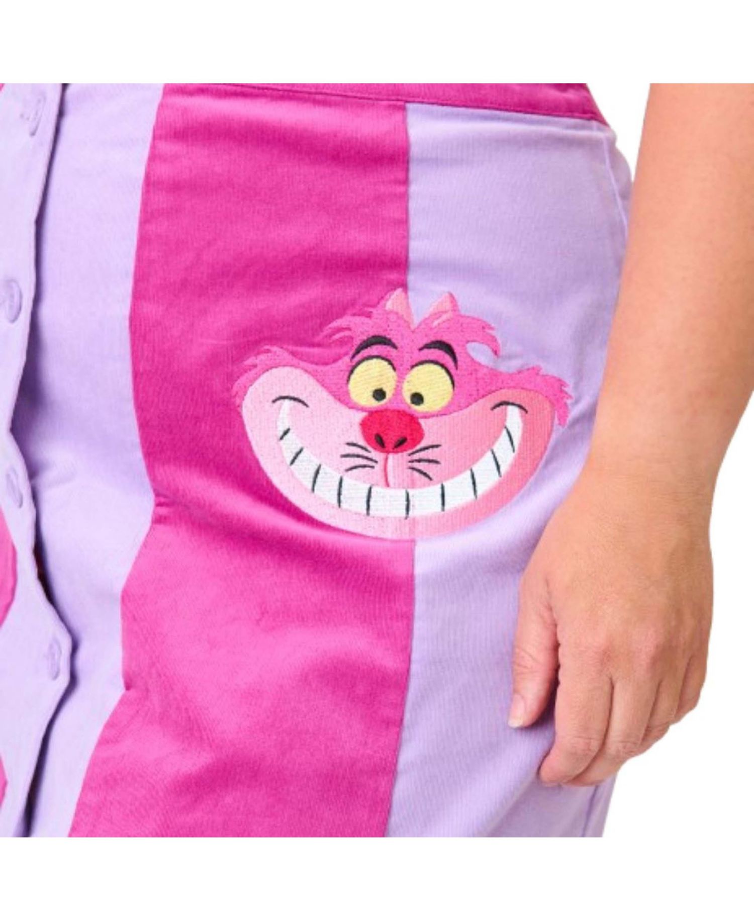 Plus Size Scallop Hem Corduroy Mini Skirt