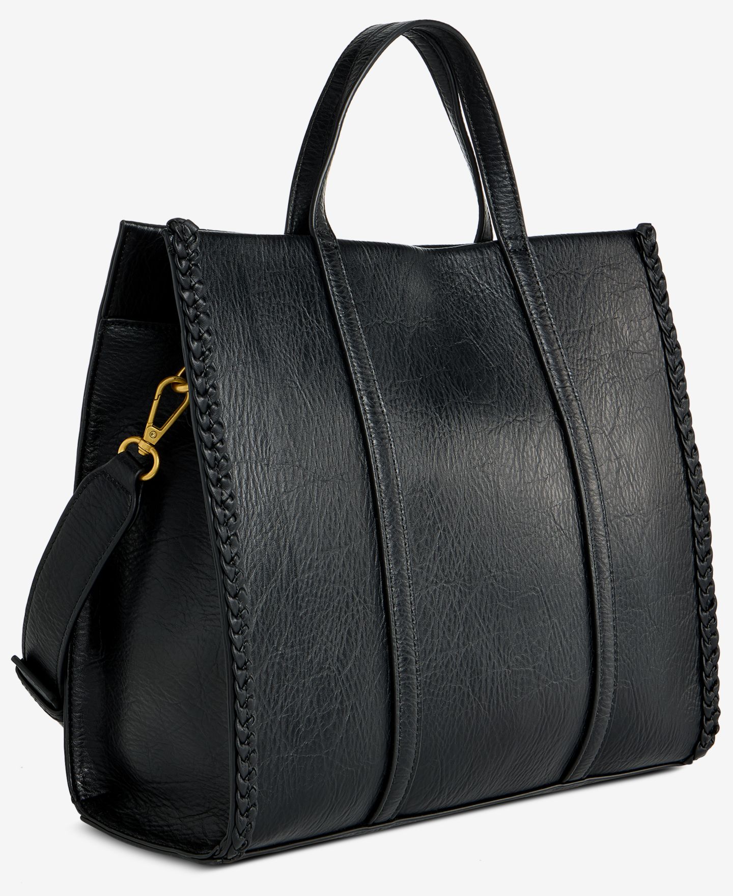 Женская сумка Style & Co Braided Trim Boxy, цвет: Чёрный — фото 4