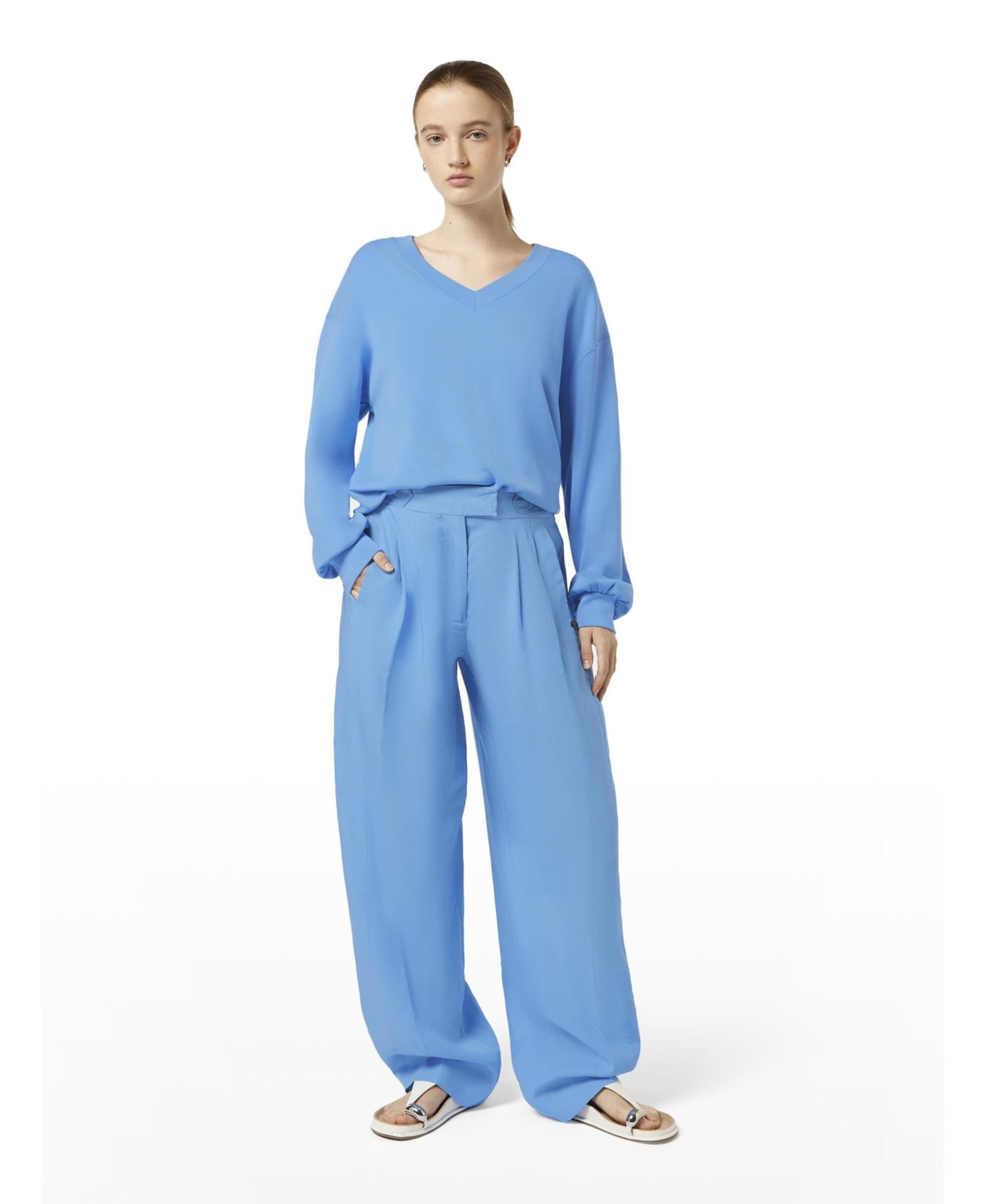 Women's Quinn Mid-Rise Pleat Front Pant