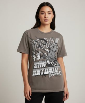 Men's and Women's Olive San Antonio Spurs Oversized Graphic T-Shirt