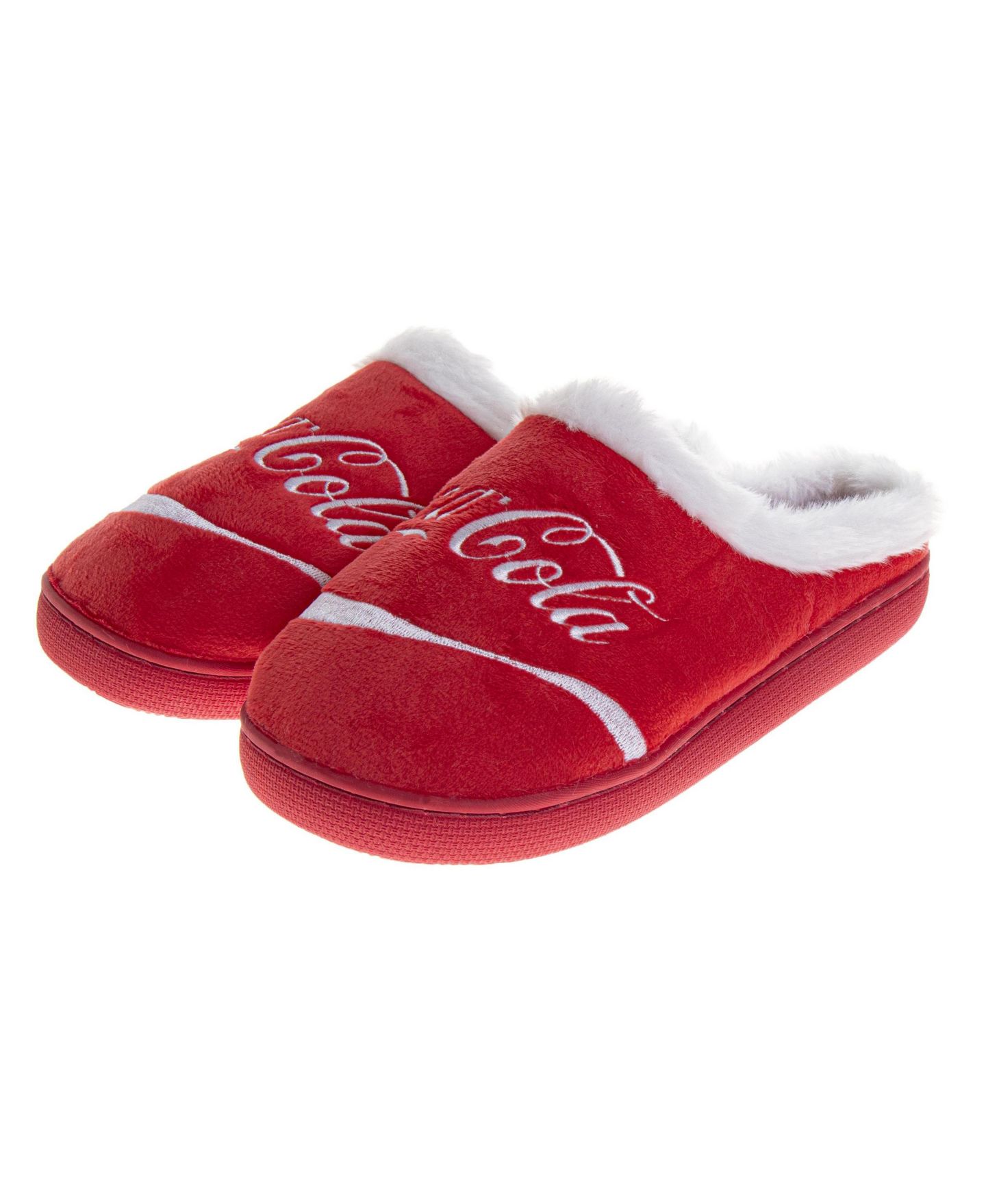 Женские тапочки Coca-Cola Classic Logo Casual Slippers for Soft Cozy Stylish Indoor Comfort Footwear, цвет: Красный белый — фото 7