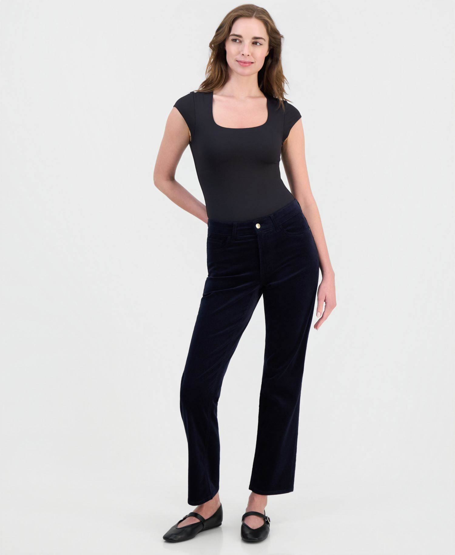 Women's Straight-Leg Corduroy Pants