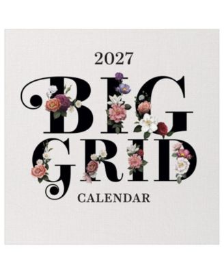 2027 Big Grid-Floral Wall Calendar