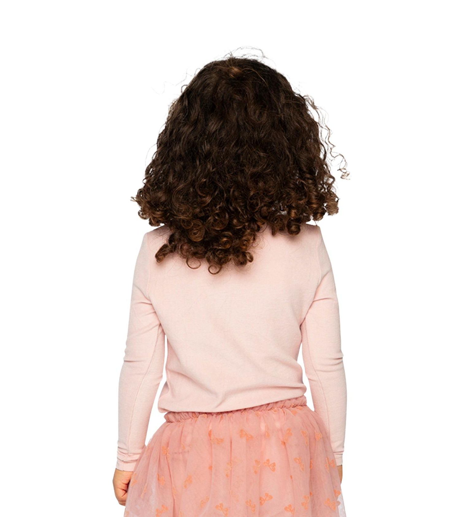 Little and Big Girl 6- 14 Brushed Rib Mock Neck Top