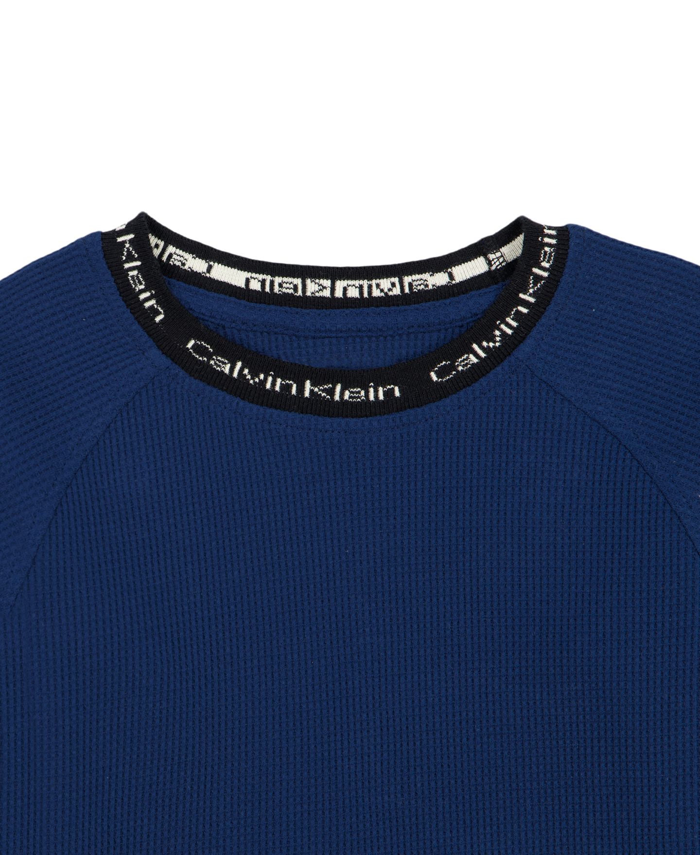 Детский комплект Calvin Klein: лонгслив и брюки, 2T-7, цвет: Синий / Серый джинсовый — фото 3