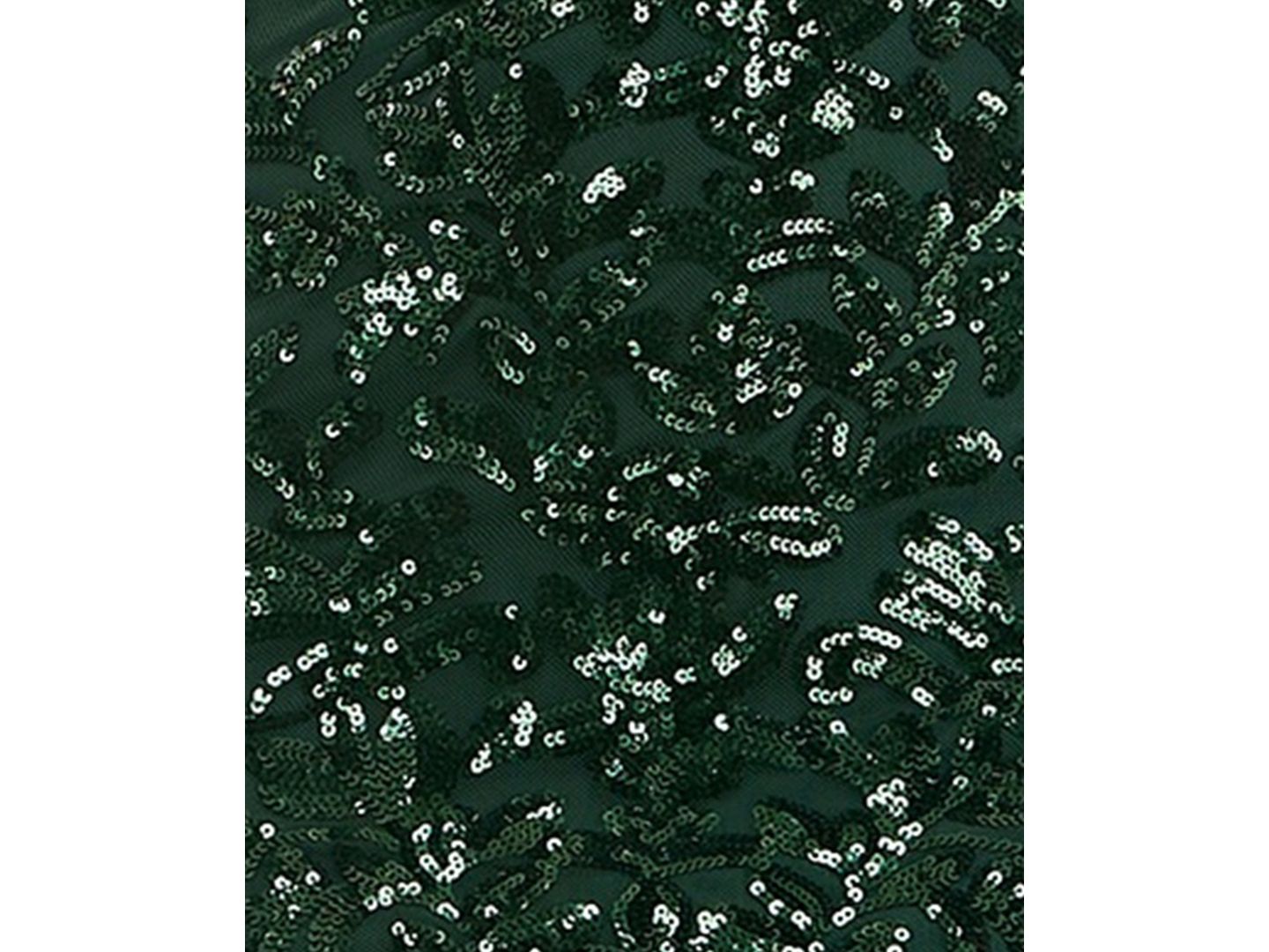 Женское платье Emerald Sundae Juniors' Lace-Up Back Pattern Sequin V-Neck Bodycon, цвет: Тёмно-зелёный — фото 6