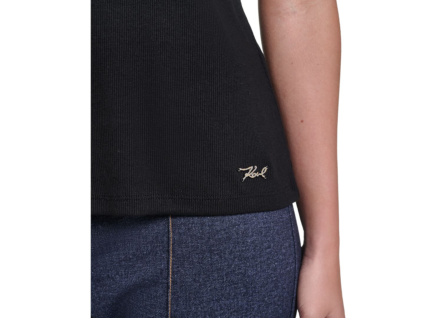 Petite Collared Short-Sleeve Pull-On Top