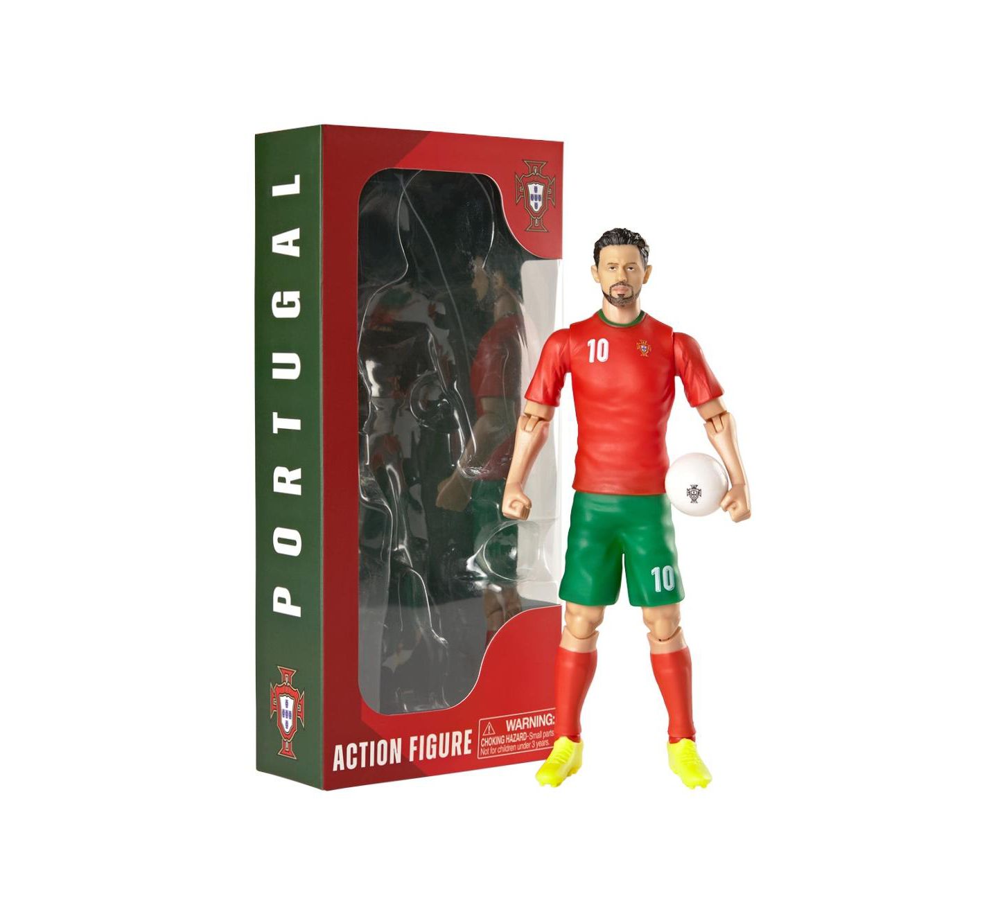 Детская фигурка Banbo Toys Sockers Portugal National Bernardo Silva 8" Collectible Soccer Action Figure — фото 1