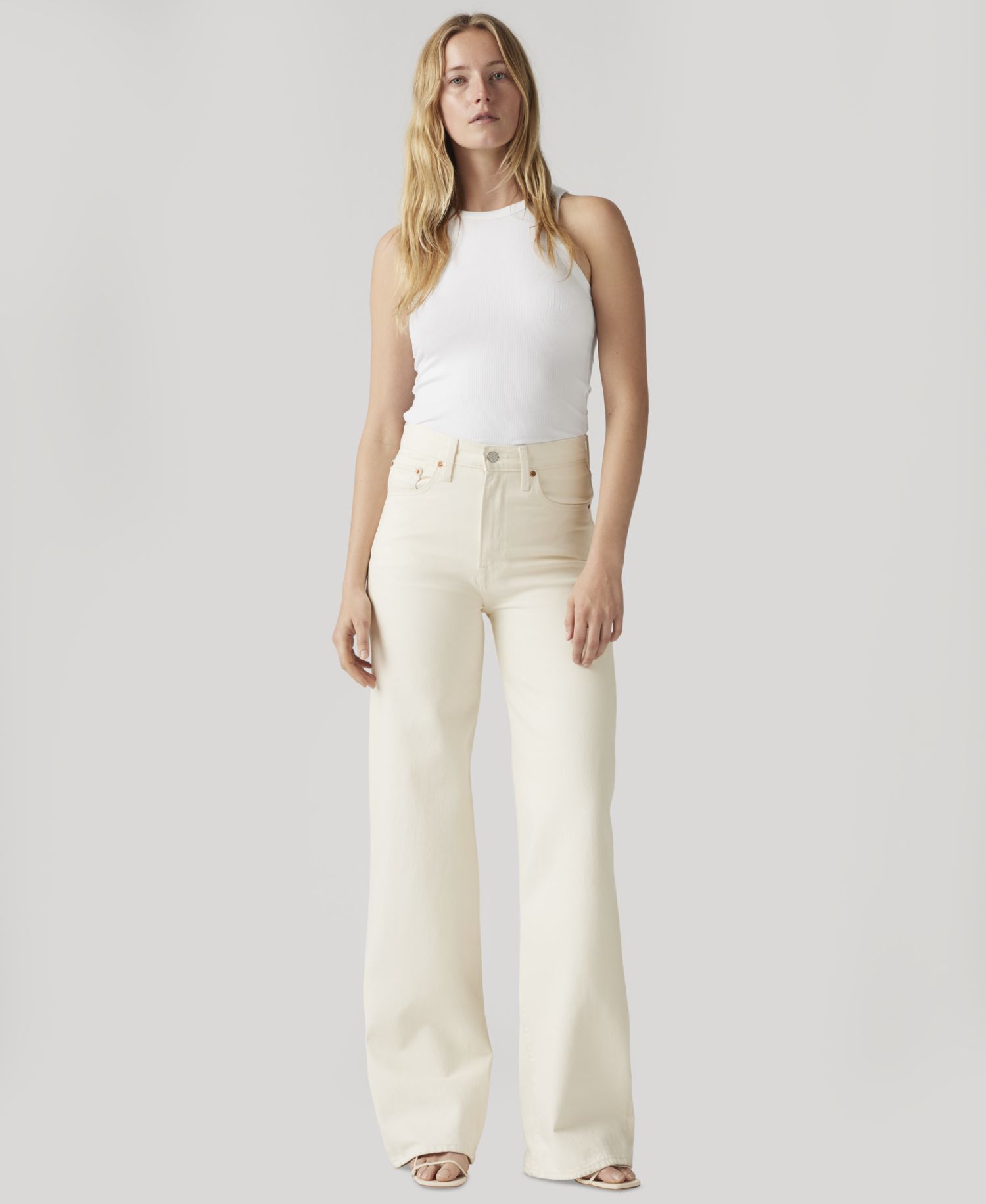 Premium Women's Ribcage Wide-Leg Jeans