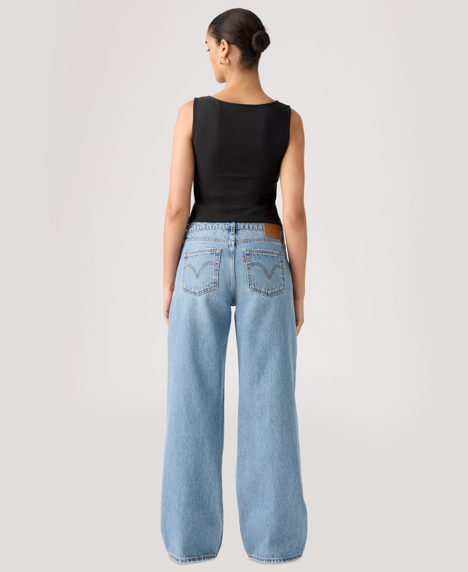 Premium Women's Low Loose Straight-Leg Jeans