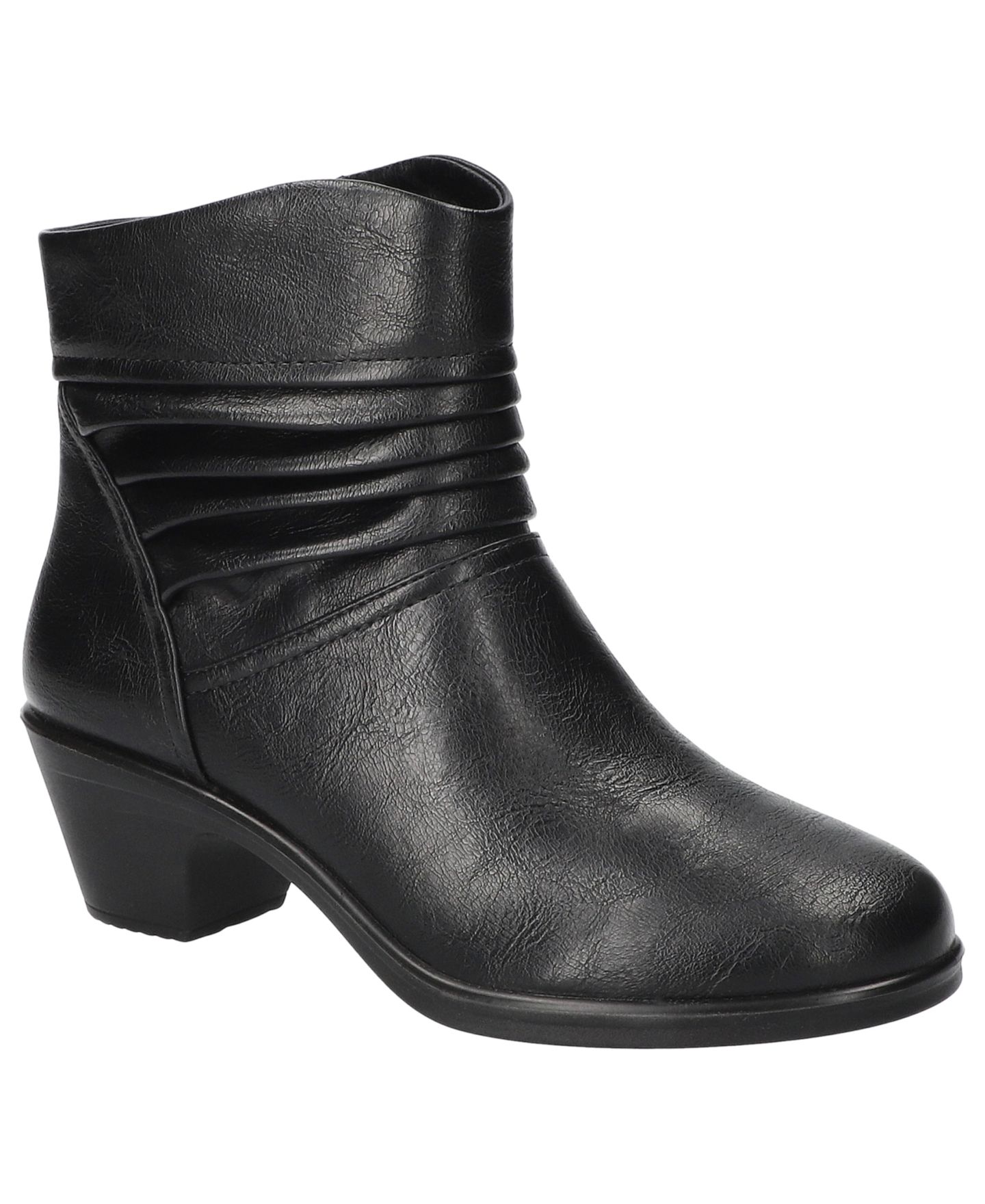 Женские ботинки Easy Street Bess Ankle Round Toe Booties, цвет: Чёрный — фото 1