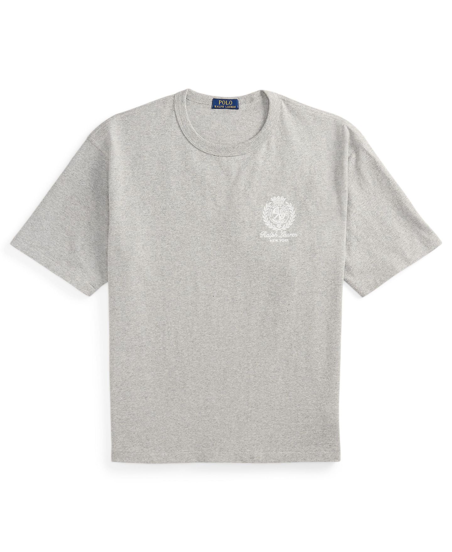 Мужская футболка Polo Ralph Lauren Jersey Graphic Relaxed-Fit, цвет: Меланжевый — фото 5