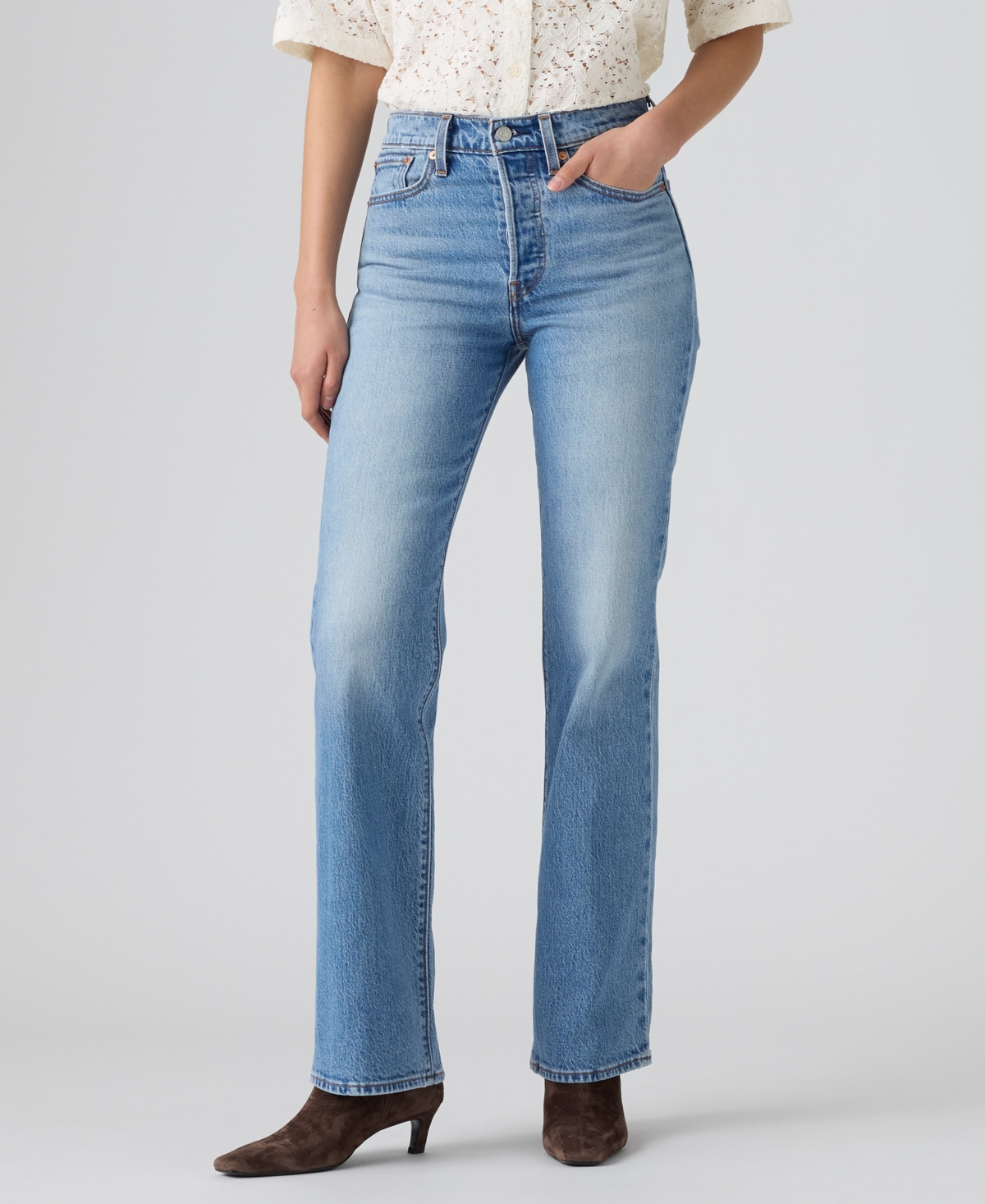 Levi's Premium Women's Wedgie Boot Piping High Rise Jeans