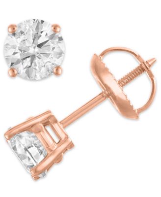 Diamond Stud Earrings (1 ct. t.w.) in 14k White, Yellow or Rose Gold  