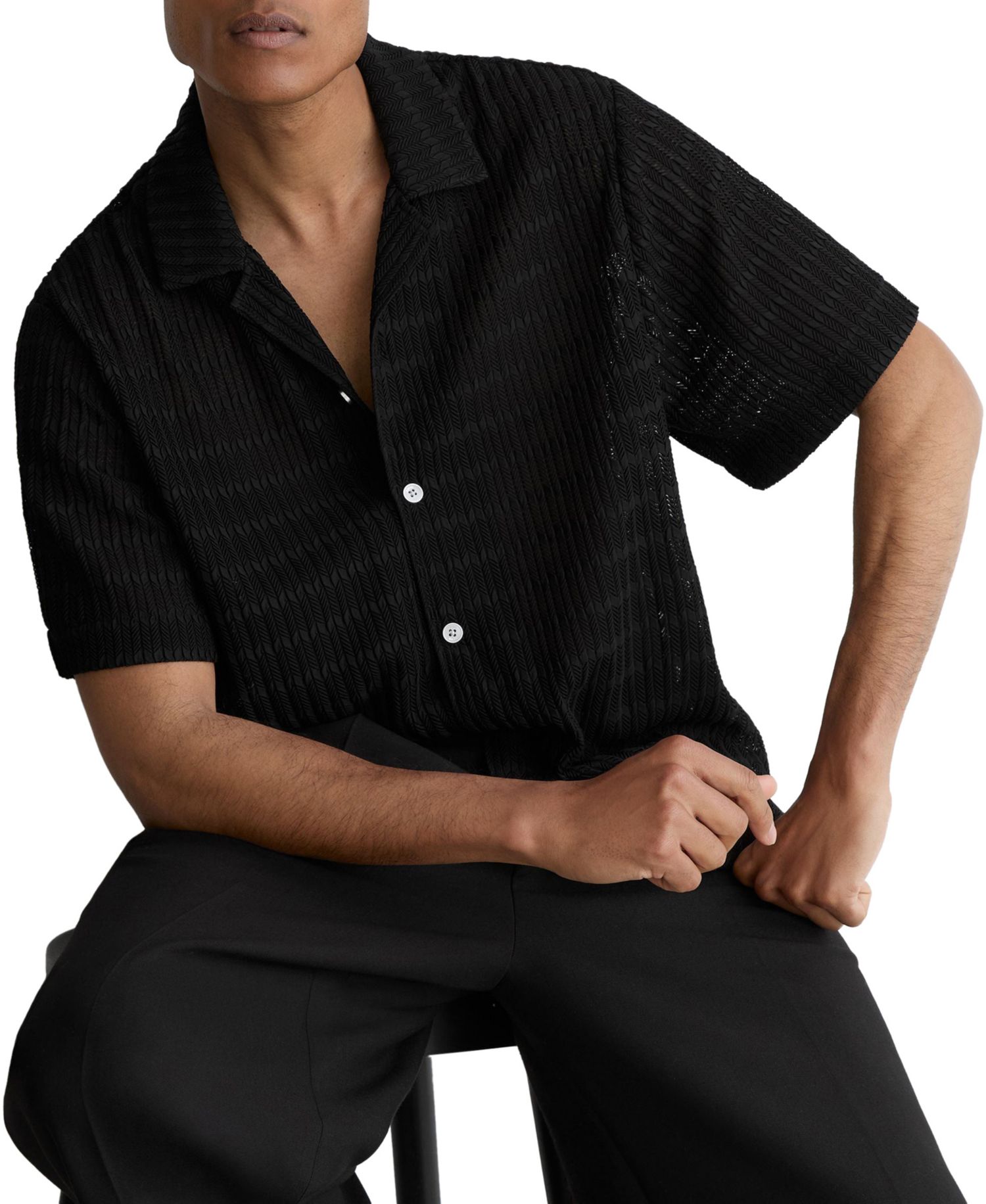 Men's Sid Crochet Cuban Shirt