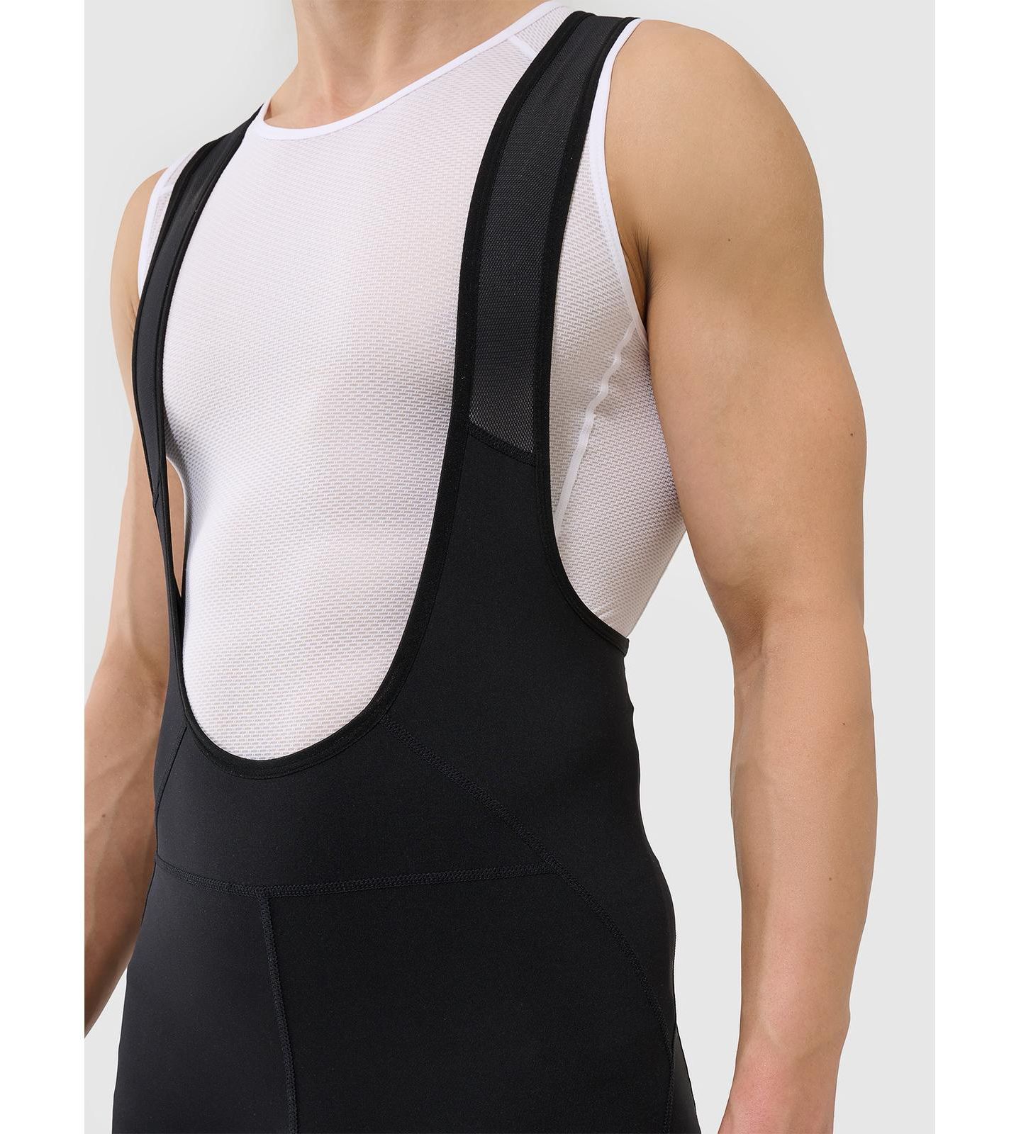 Мужские леггинсы 4F Short Cycling Leggings With Gel-Foam Insert And Suspenders, цвет: Глубокий чёрный — фото 7