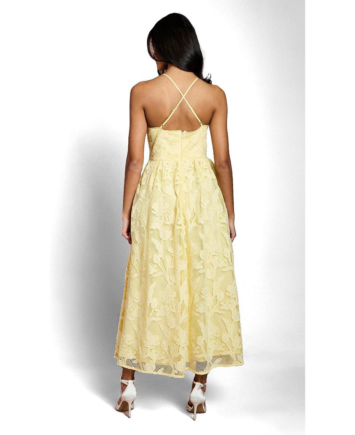 Coast Women's Halterneck Lace Midi Dress view 3 — MAYCSS fashion products