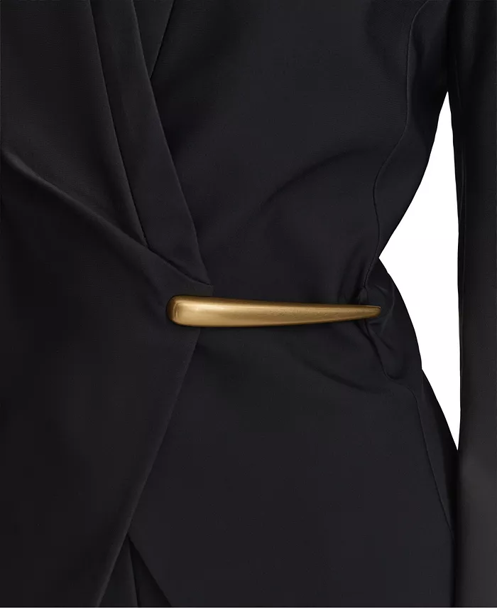 Women's Collarless Wrap Jacket - thumbnail 4