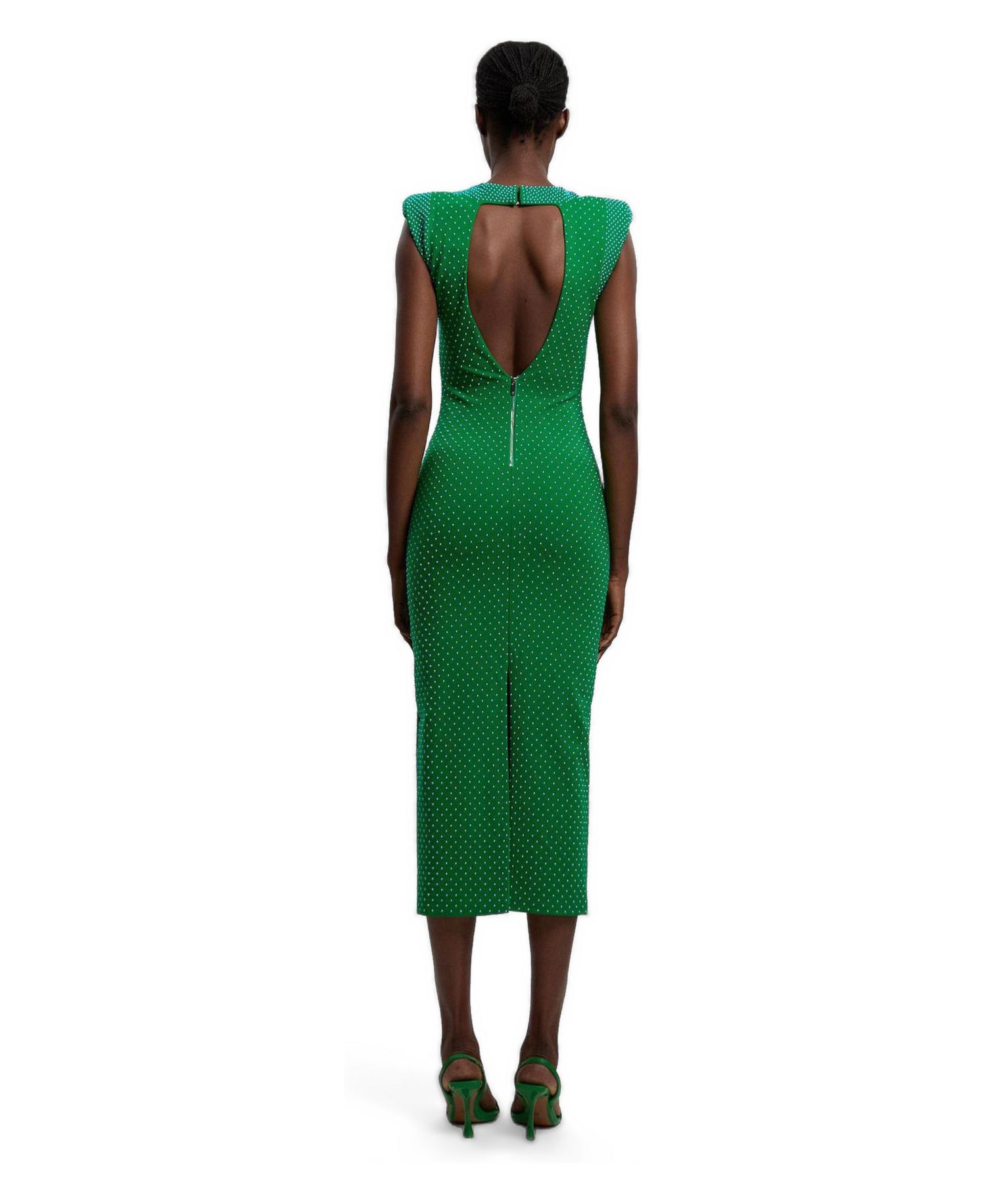 Women's Studded Jersey Midi Dress