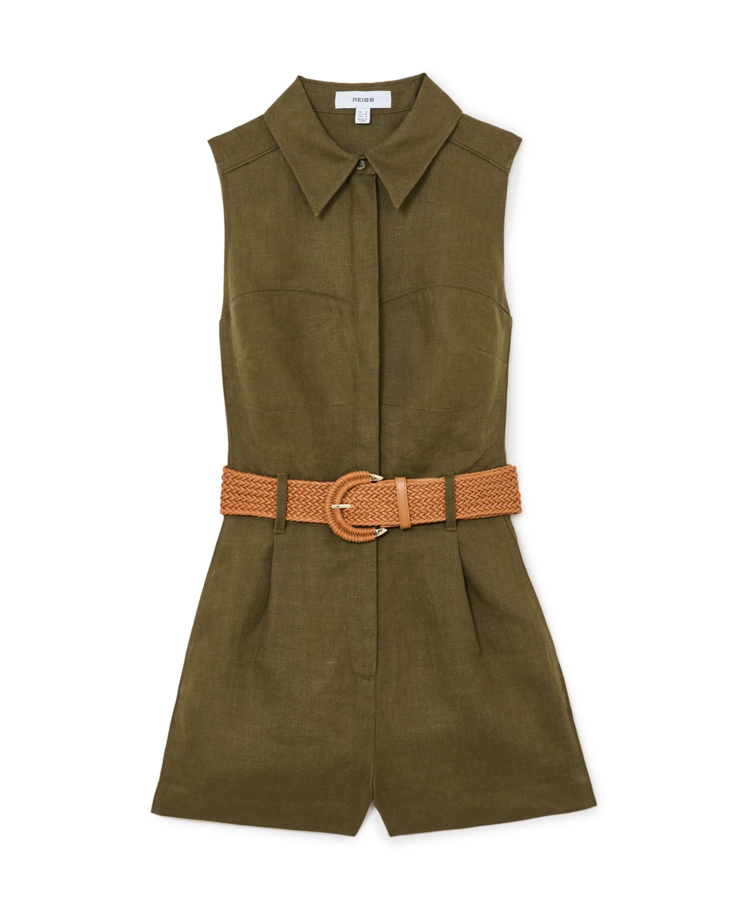 Women's Taylor Linen Belted Playsuit