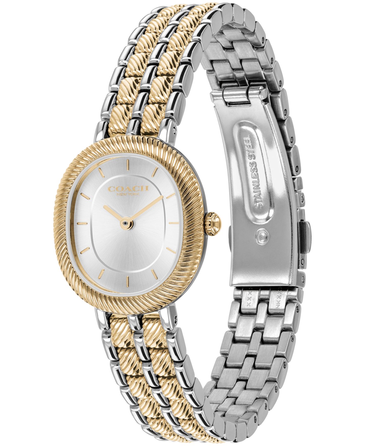 Женские часы COACH Harlow Two-Tone Stainless Steel Bracelet Watch 23.8mm — фото 3