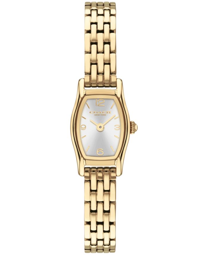 COACH Women's Greta Gold-Tone Stainless Steel Bracelet Watch 15.3mm